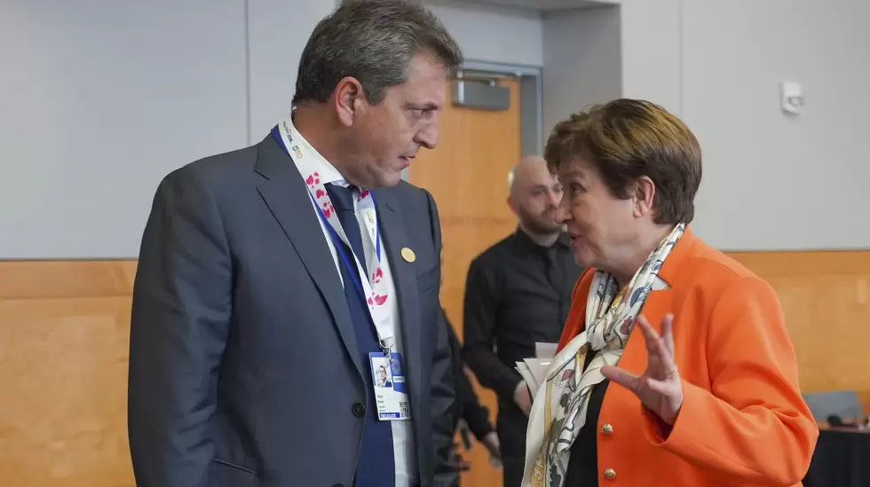 Sergio Massa, Kristalina Georgieva, FMI