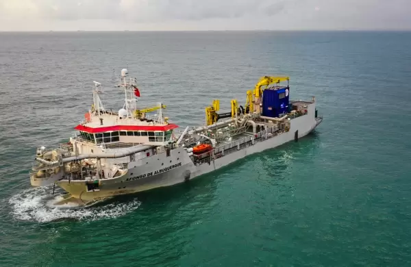 Compaa Sud Americana de Dragados finaliz la obra en el canal de acceso al puerto de Santa Fe
