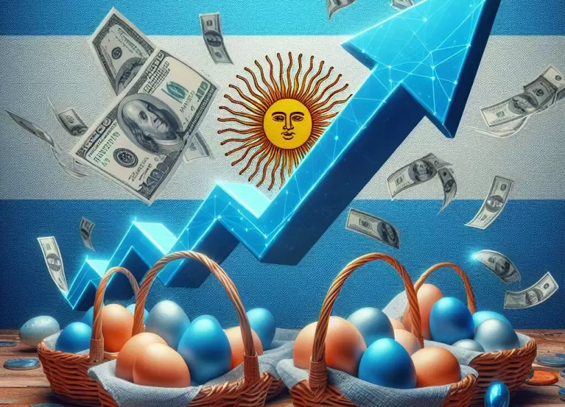 Diversificacin, argentina, acciones argentinas, empresas, crecimiento, inversiones, finanzas, flecha, alcista, bandera, dlares