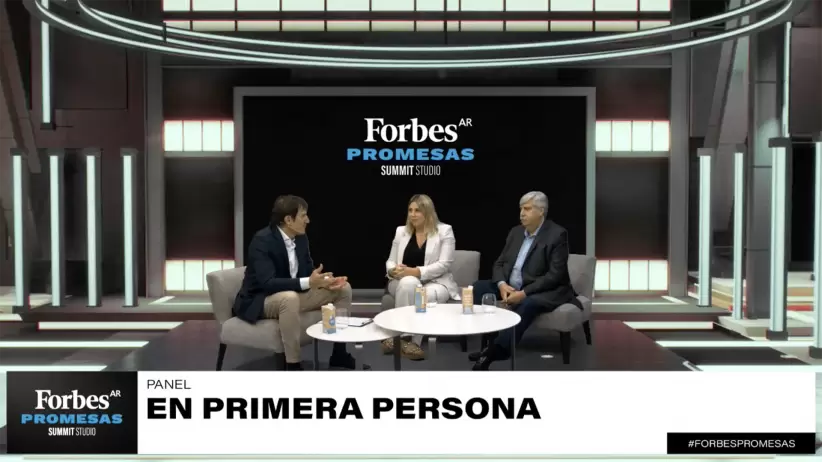  Marysol Rodríguez y Miguel Angel Rodríguez durante su participación en el Forbes Summit.