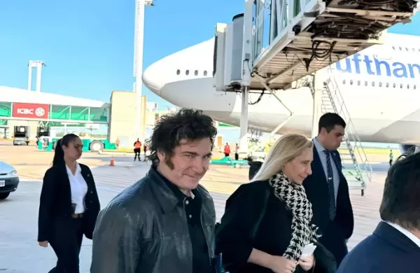 Milei llega a Suiza para participar del Foro Económico Mundial en Davos