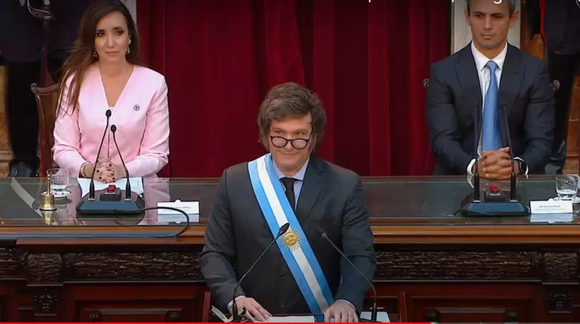 Javier Milei inaugura la asamblea legislativa