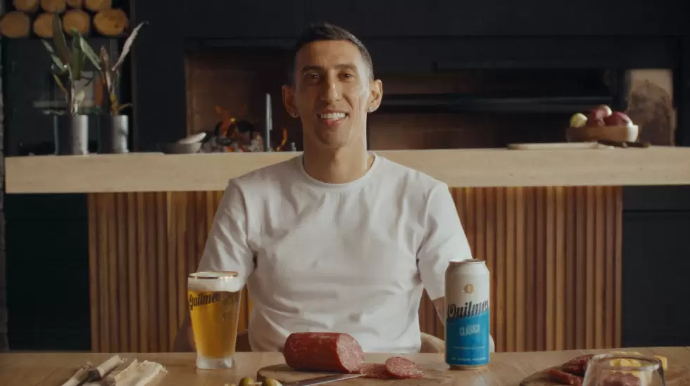 Angel Di Maria es la cara de la nueva campana de Quilmes