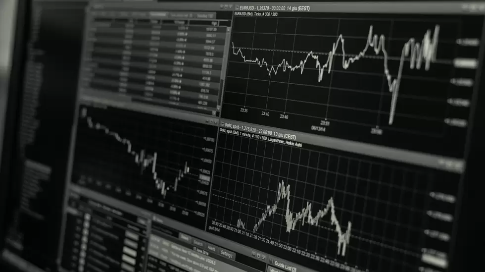 acciones, comercio, monitor