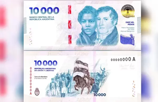 Cmo es el nuevo billete de $10.000 que ya entr en circulacin y cmo detectar los falsos