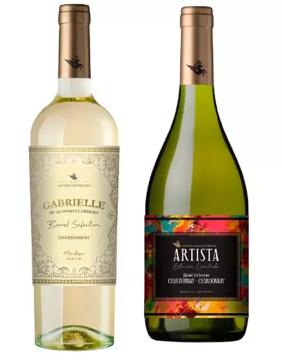 Gabrielle Barrel Selection Chardonnay by Alonso Guerrero y el fresco y complejoArtista Blend Collection Chardonnay -Chardonnay.
