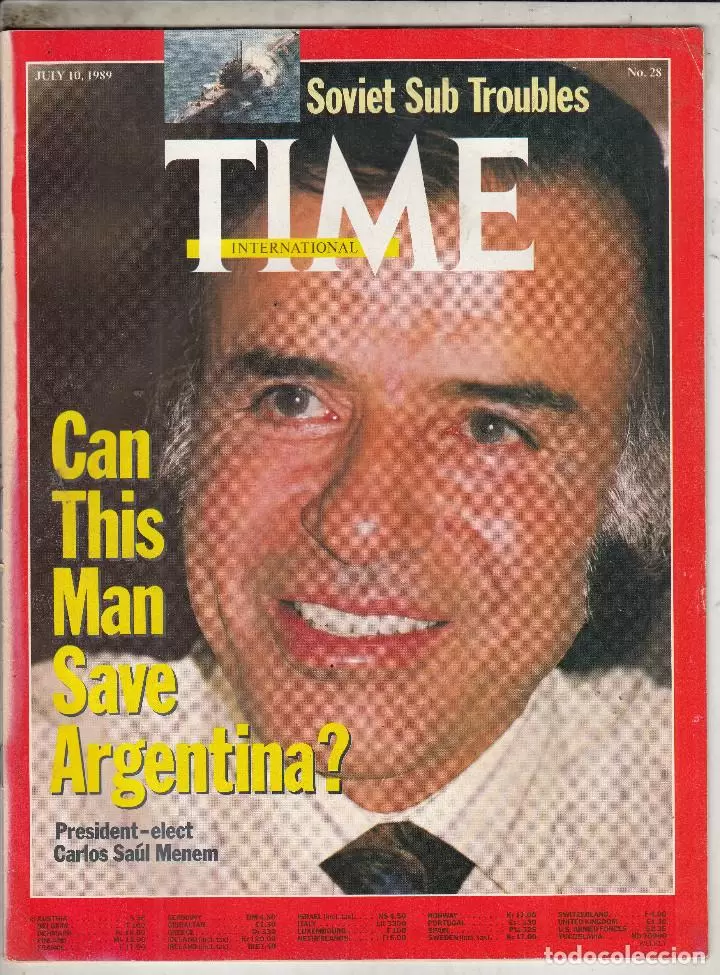 Revista TIME - Carlos Menem