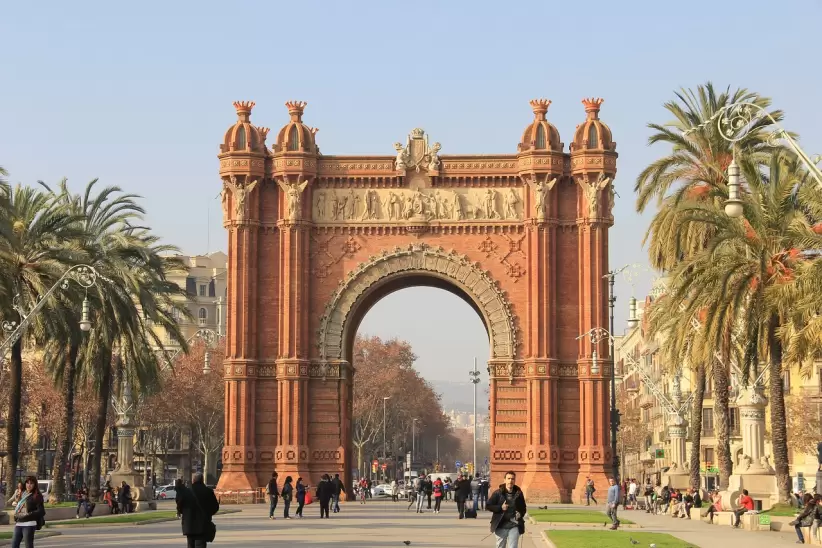 espaa, barcelona, arco del triunfo