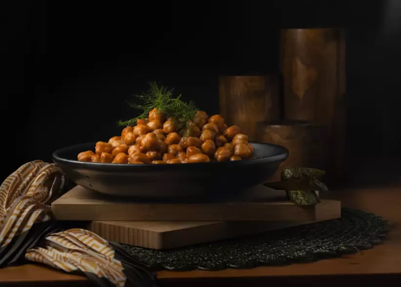 Delicioso Plato Turco De Garbanzos Con Especias