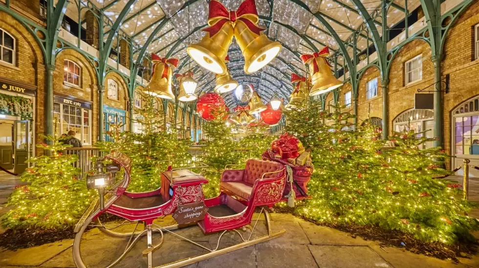 Encendido de luces navideas en Covent Garden