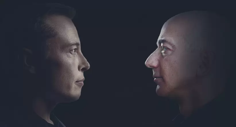 Elon Musk y Jeff Bezos