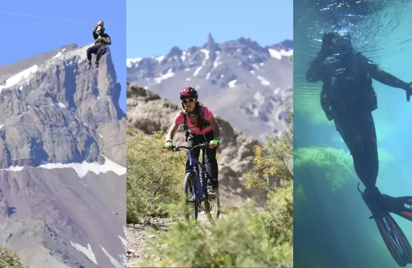 Actividades y diversin de verano en seis centros de esqu de Argentina y Chile