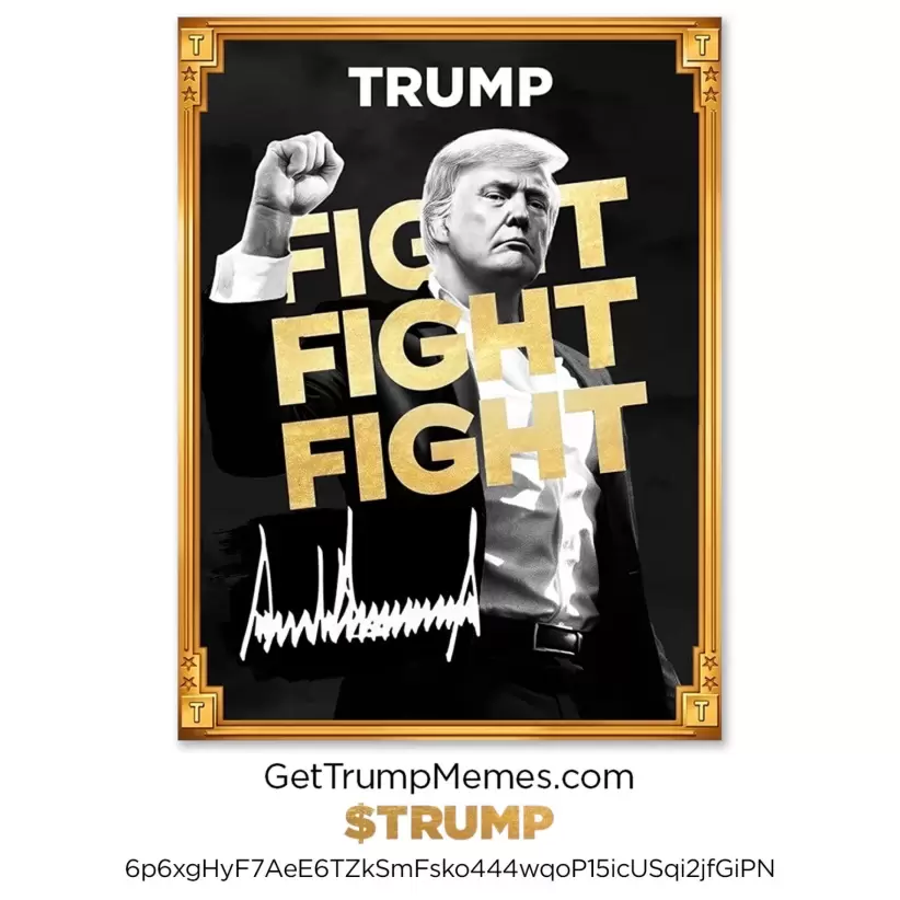 $trump memecoin cuadro