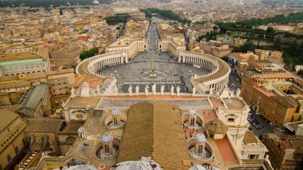 Vista Area De La Ciudad Del Vaticano