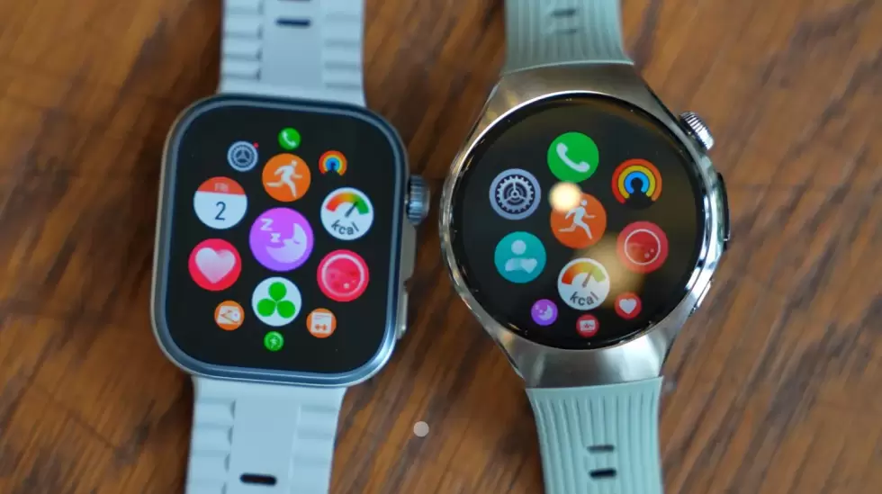 Los dos nuevos relojes inteligentes de Huawei: Fit 4 Pro (izquierda) y Watch 5 (