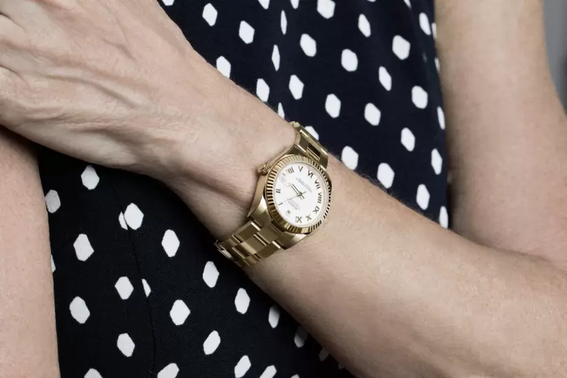 ROLEX TESTIMONEE CHRIS EVERT WEARING HER ROLEX OYSTER PERPETUAL DATEJUST Rolex/Alexandre de Brabant