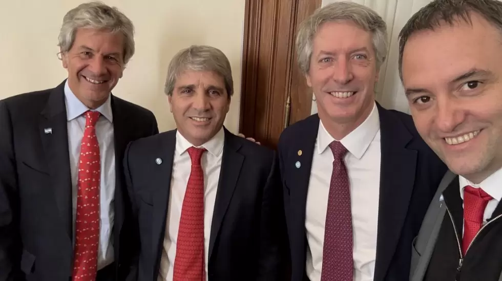 Pazos, Caputo, Bausili y Adorni