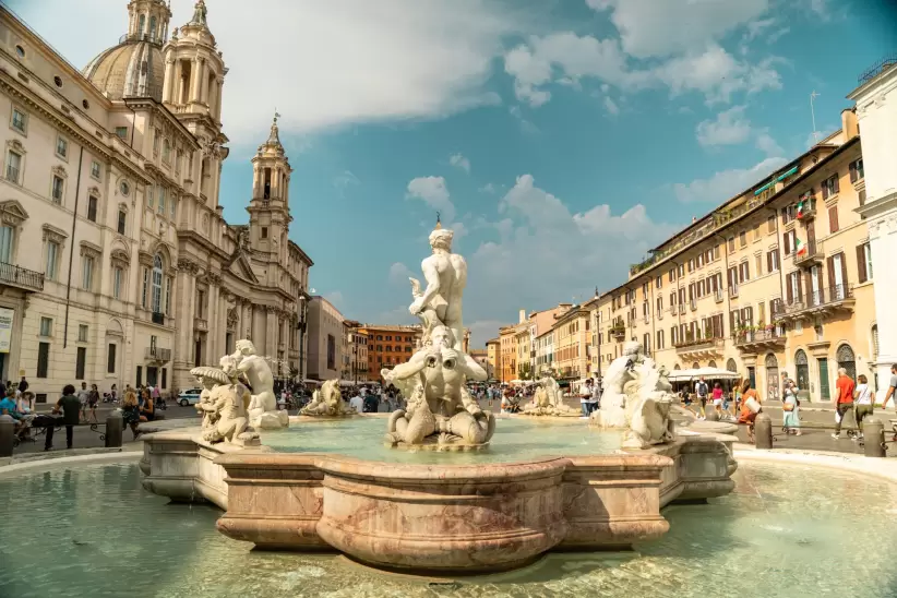 The Fontana del Moro (Moor Fountain) in piazza Navona, Roma - ENIT SpA