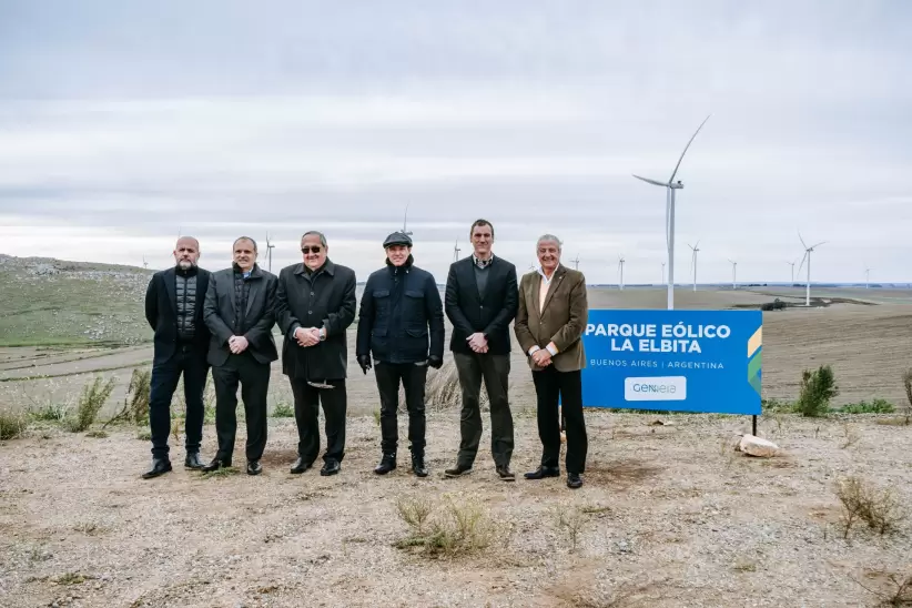 Inauguracin del parque elico de Genneia en Tandil