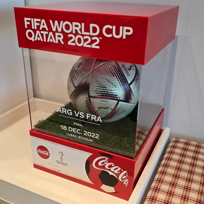 Balon de la final del mundial de Qatar Coca Cola