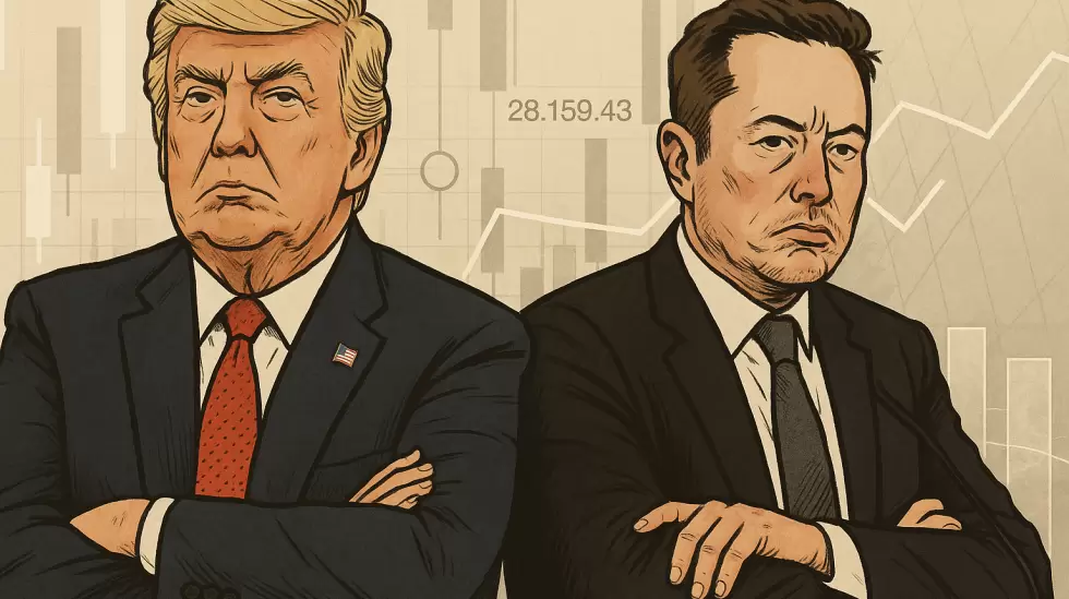Elon Musk vs Donald Trump.