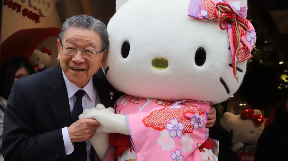 Shintaro Tsuji, fundador y presidente honorario de Sanrio (Yoshio Tsunoda/AFLO/N