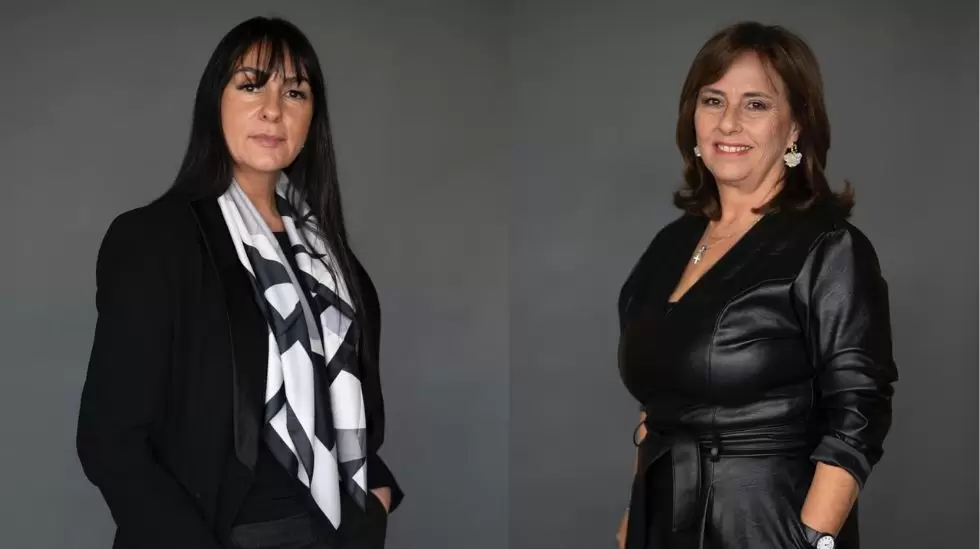 Claudia Lambiris y Carmen Passarella. Foto: Leonardo Main.