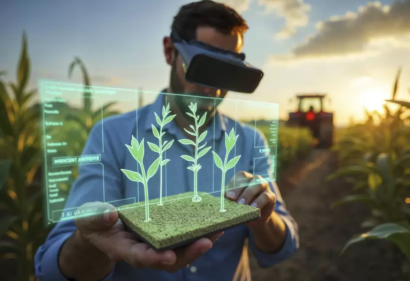 La tecnologa agrotech permite analizar cultivos en tiempo real mediante inteligencia artificial y realidad aumentada, optimizando la produccin agrc