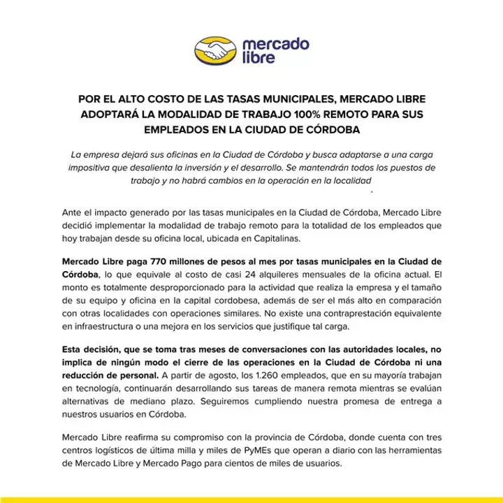 Mercado Libre Crdoba