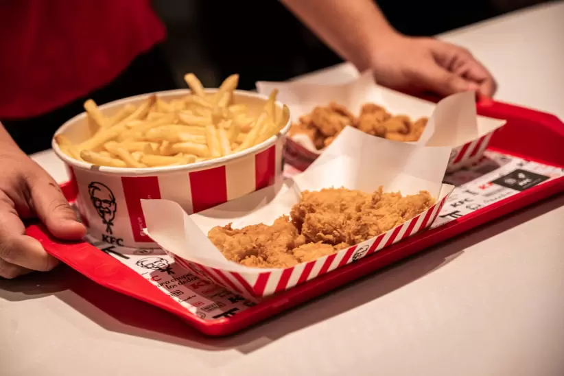 Parte del men de KFC.  Foto: Gentileza KFC