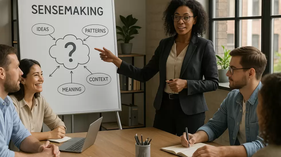 Liderazgo, Sensemaking- Oficina - Reunin