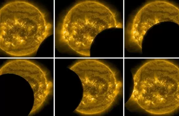 Imágenes inéditas: la NASA acaba de capturar un eclipse solar inusual desde el espacio