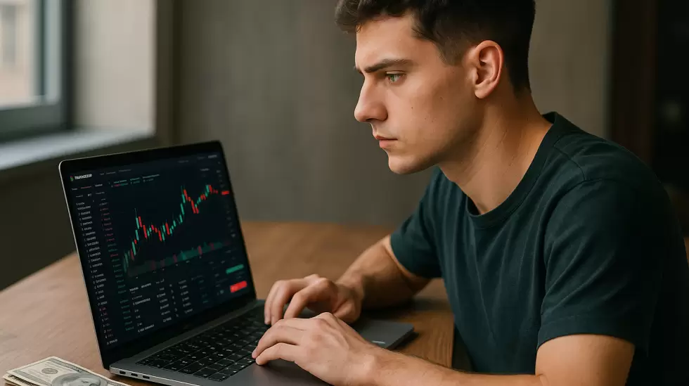 Joven de Generacin Z invirtiendo - Trading - inversiones