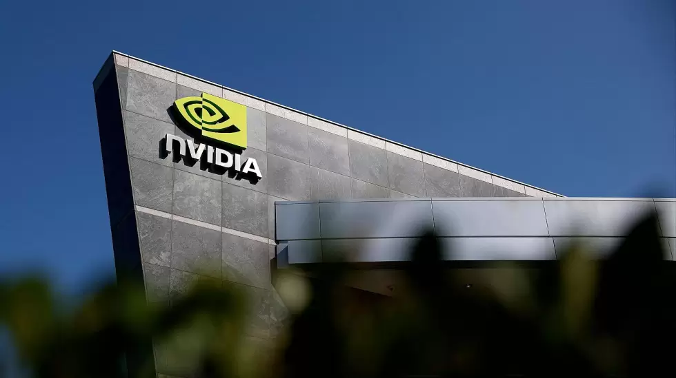 Fachada del edificio de la sede de Nvidia el 27 de agosto de 2025 en Santa Clara