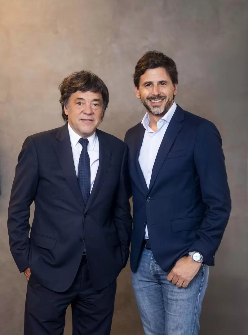 Gustavo Scaglione junto a Dario Turovelzky, CEO de Telefe