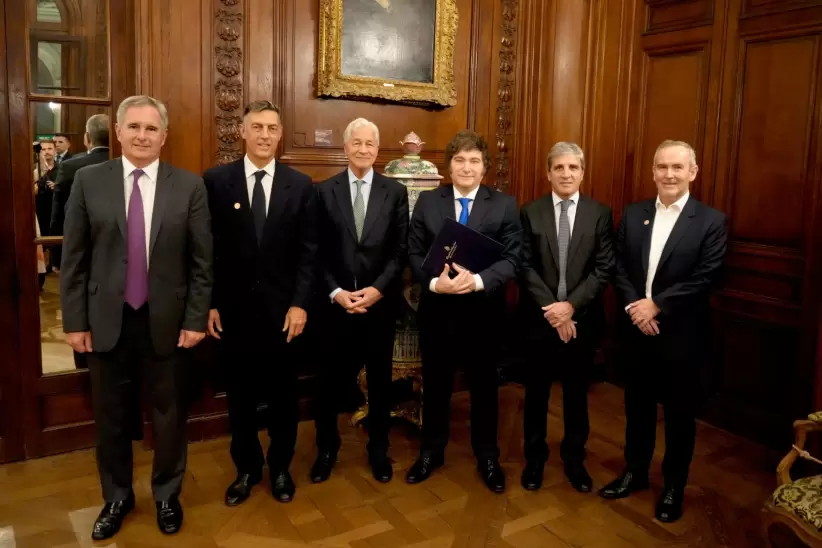 Jamie Dimon en su visita a Buenos Aires