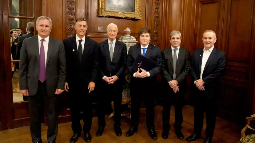 Jamie Dimon en su visita a Buenos Aires