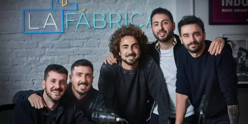Creadores de La Fábrica: Valentino Romano, Tomás Karagozian, Román Guajardo, Oliver Maltz, Mario Medoro y Pedro Gentile