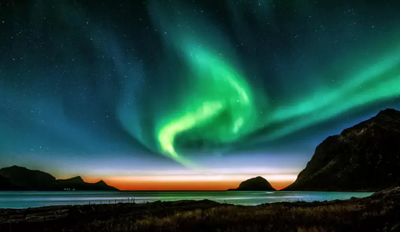Auroras boreales. Foto: Pexels.