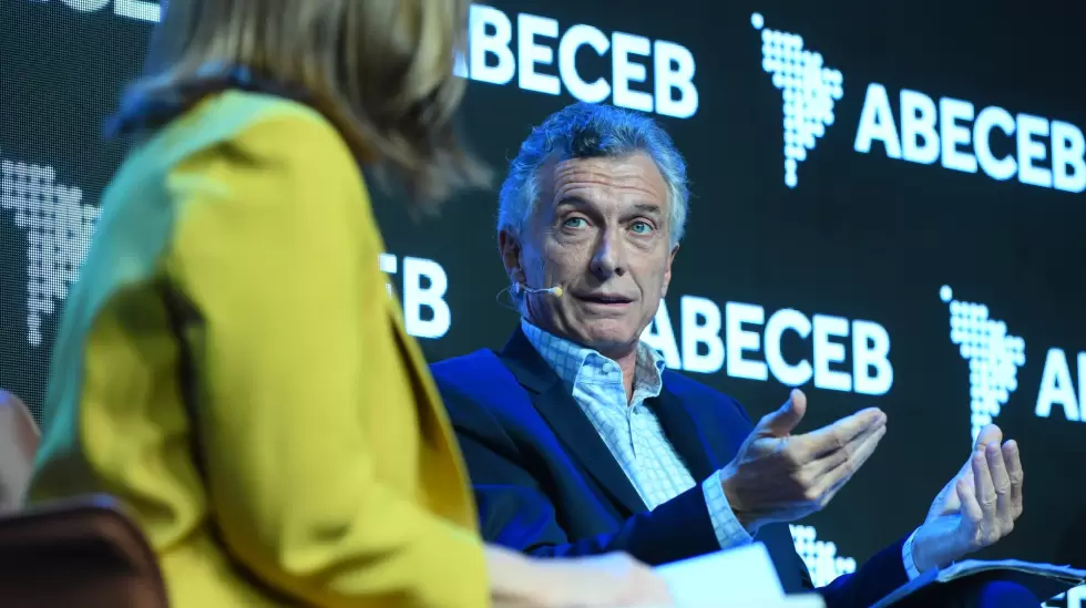 Mauricio Macri en Foro ABECEB