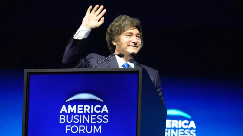jAVIER Milei en el americna forum