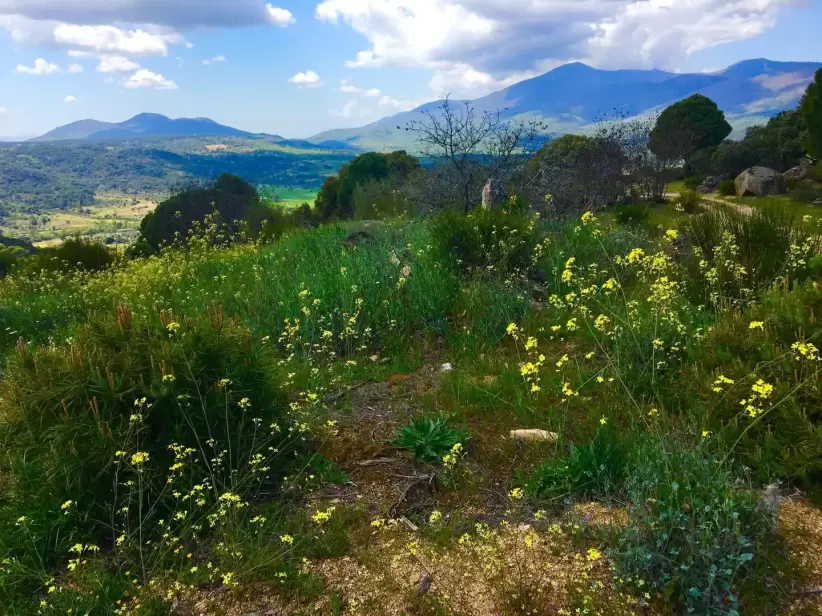 Región montañosa al sur de Madrid, España