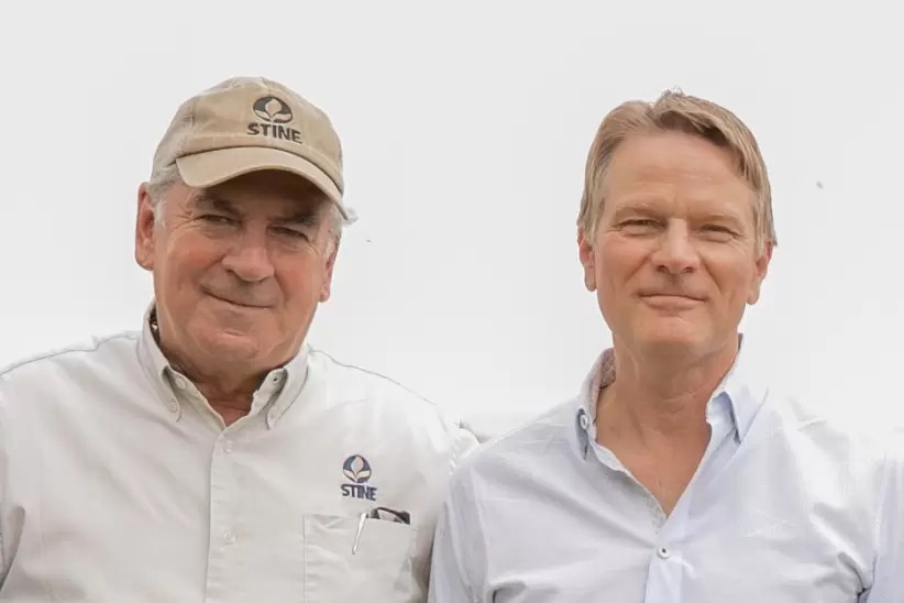 Myron Stein, Presidente Stine Seed Company, con Ignacio Rosasco, Director General de Stine Sudamérica
