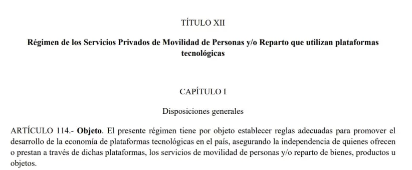 La modernización laboral incluye un régimen para plataformas tecnológicas