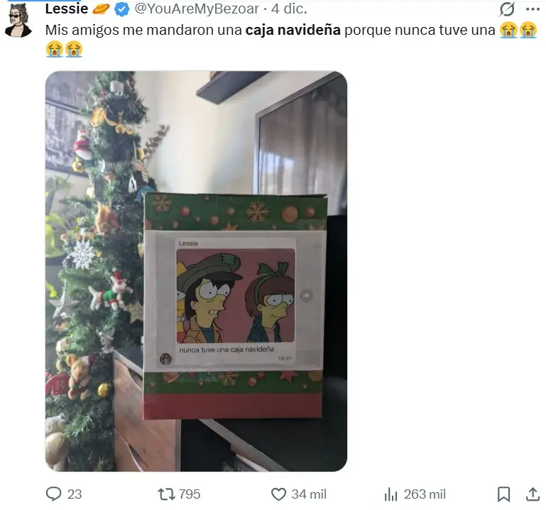 En la previa a Navidad, las redes se llenan de contenido relacionado a las Cajas Navideñas