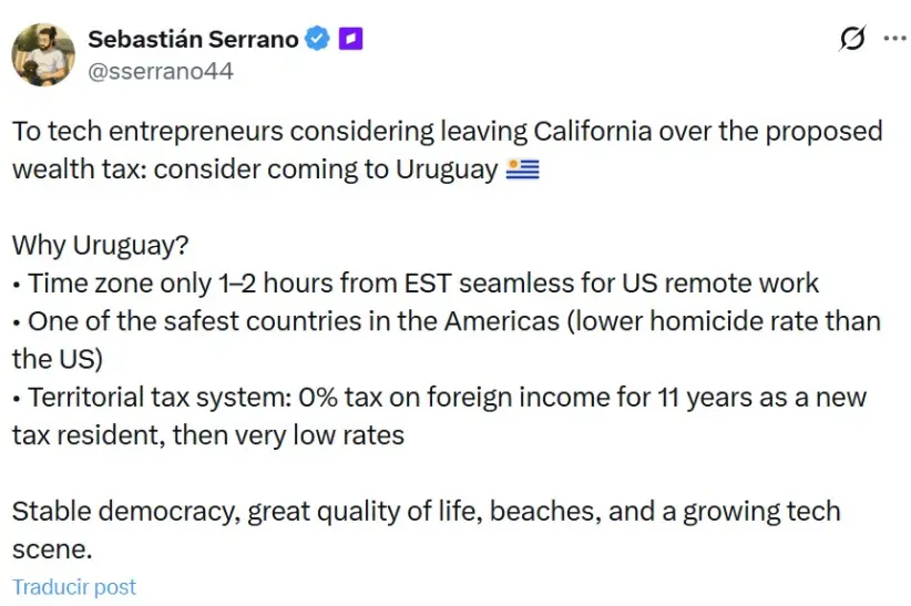 Sebastián Serrano sobre la radicación de empresas en Argentina o Uruguay