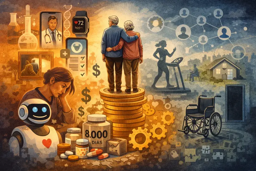 Vivir más tiempo requiere manejar una complejidad creciente con el paso de los años. 
