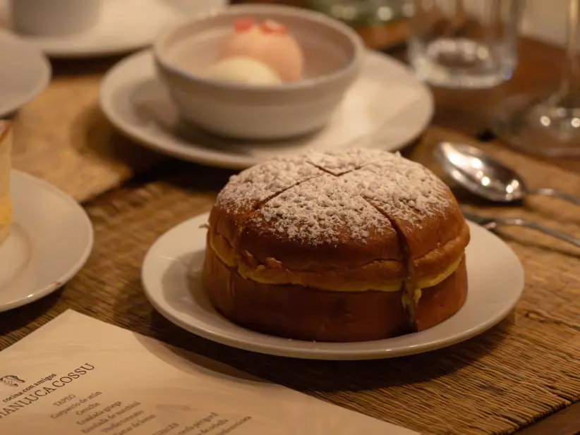 Platos del menú de Gianluca Cossu en La Huella. Foto: Gentileza.