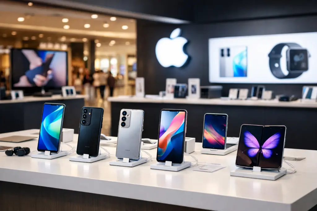Celulares, smartphones, Aranceles (Imagen creada por IA)