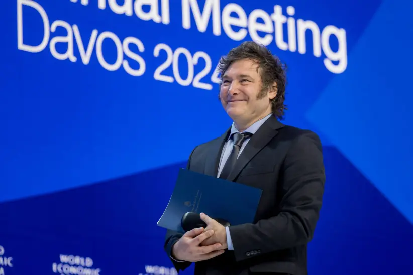 Javier Milei en Davos